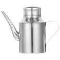 thumbnail image 1 of HONMEET Stainless Steel Kitchen Dispenser Bottle, Leak-Proof Cylindrical Design, Easy Pouring Oil and Sauce Container, 1 of 8