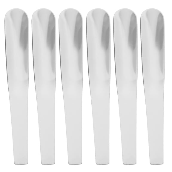 HONMEET 6 Pcs Flat Spoons Set, Creative Yogurt Spoons for Adults, Home and Restaurant Use, and Easy to Clean