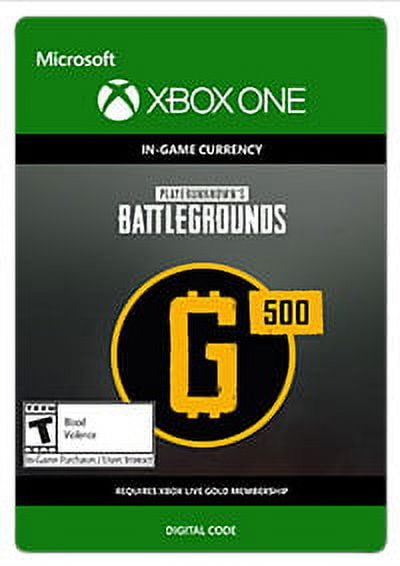 PUBG 500 G-Coins - Xbox One Digital