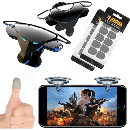 PUBG Game Set Game Trigger PUBG Game Button Mobile Phone Controller Sensitive Shoot and Aim & Game Finger Sleeve Compatible with Android & iPhone