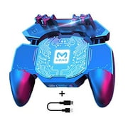 PUBG Mobile Controller Semiconductor Fast Cooling Phone 4 Trigger 6 Finger Operation - L1R1 / L2R2 for iPhone, Samsung, Oneplus, Pixel, Compatible with Call of Duty Mobile/Fortnite, Powered by USB C