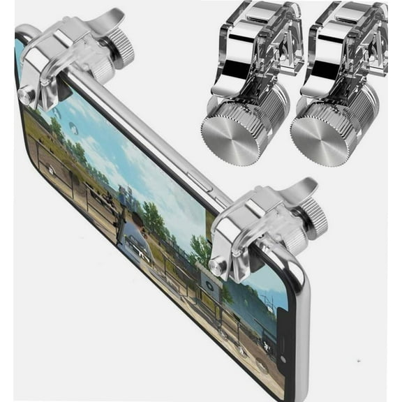 PUBG Mobile Game Controller for Fornite/Knives Out/Rules of Survival/Call of Duty, Phone Mobile Game Trigger Press Shooting Button Handle L1 R1 for Android iPhone iOS