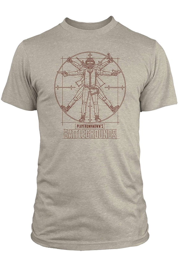 PUBG Vitruvian Gamer Adult T-Shirt