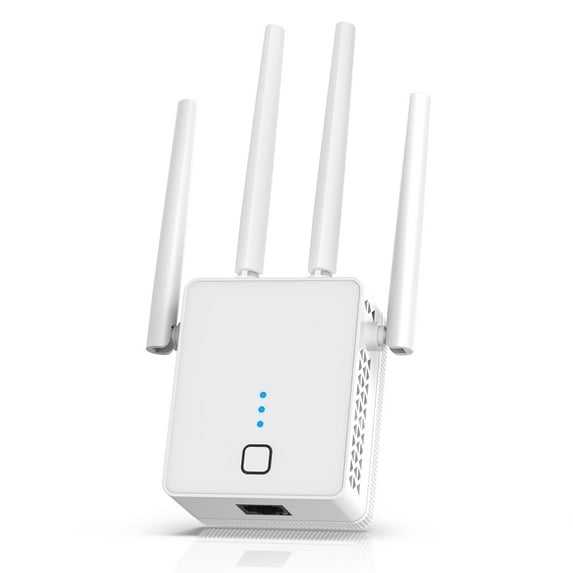 WiFi Extender, 1200Mbps Dual Band Signal Booster, Covers Up to 10000 Sq.Ft & 55 Devices, Ethernet Port