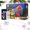 thumbnail image 1 of PUCACHI 50ft Permanent Outdoor Christmas Lights Smart Outdoor Light, App and Remote Control Dual Control, IP67 Waterproof, RGBIC Lights for Patio, Eaves, Party Decoration, 1 of 10