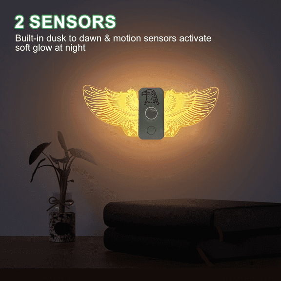 LED Night Lights with Motion Sensor - Dimmable, Magnetic Rechargeable, Auto on/off, 3 Lighting Modes, for Walls, Bathrooms, Stairs, Kids' Bedrooms, Indoor/Outdoor (Warm White)