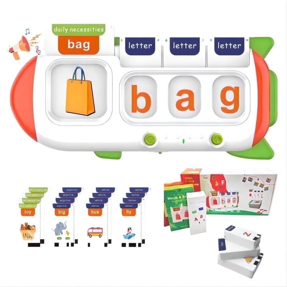 PUCACHI Talking Flash Cards - Speech Therapy & Speech Delay Tools for Children 3 and Up，107 Sight Words Sensory Learning Toy