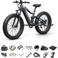 thumbnail image 1 of PUCKIPUPPY 960W Electric Bike for Adults 26" Fat Tire E Bike 48V 20AH Battery up to 80Miles Range, 28 mph Max Speed off Road E-Bike 7 Speed Full Suspension E Mountain Bike, Comply with UL2849 by SGS, 1 of 11