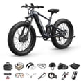 thumbnail image 1 of PUCKIPUPPY Electric Bikes for Adults Dual Motor E Bike 28 mph 1600W Peak 80Miles Range 26" Fat Tire Ebike 48V 20AH Battery E-Bike Full Suspension E-Mountain Bikes 8 Speed, Comply with UL2849 by SGS, 1 of 11