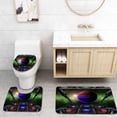 thumbnail image 1 of PUDMAD 10th Planet 3 Piece Bathroom Rugs Set Bath Rug Contour Mat and Toilet Lid Cover, 1 of 2