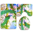 thumbnail image 1 of PUDMAD 3 Piece Bathroom Rugs Set Bath Rug Contour Mat and Toilet Lid Cover, 1 of 2