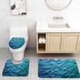 thumbnail image 1 of PUDMAD 3D Chaotic Structure in Empty Interior 3 Piece Bathroom Rugs Set Bath Rug Contour Mat and Toilet Lid Cover, 1 of 2