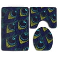 thumbnail image 1 of PUDMAD A New Hand Drawn 3 Piece Bathroom Rugs Set Bath Rug Contour Mat and Toilet Lid Cover, 1 of 2