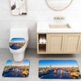 thumbnail image 1 of PUDMAD Aerial View London and River Thames 3 Piece Bathroom Rugs Set Bath Rug Contour Mat and Toilet Lid Cover, 1 of 2