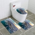 thumbnail image 1 of PUDMAD Aerial View San Francisco at Sunset 3 Piece Bathroom Rugs Set Bath Rug Contour Mat and Toilet Lid Cover, 1 of 2
