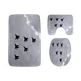 thumbnail image 1 of PUDMAD Aircraft Fighter Jets 3 Piece Bathroom Rugs Set Bath Rug Contour Mat and Toilet Lid Cover, 1 of 2