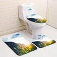 thumbnail image 1 of PUDMAD Alpine Meadow 3 Piece Bathroom Rugs Set Bath Rug Contour Mat and Toilet Lid Cover, 1 of 2
