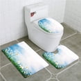 thumbnail image 1 of PUDMAD Alpine Meadow 3 Piece Bathroom Rugs Set Bath Rug Contour Mat and Toilet Lid Cover, 1 of 2