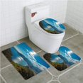 thumbnail image 1 of PUDMAD Amazing Aerial View Adrasan in Antalya 3 Piece Bathroom Rugs Set Bath Rug Contour Mat and Toilet Lid Cover, 1 of 2