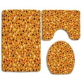 thumbnail image 1 of PUDMAD Amazing Flowers 3 Piece Bathroom Rugs Set Bath Rug Contour Mat and Toilet Lid Cover, 1 of 2