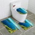 thumbnail image 1 of PUDMAD Amazing Panoramic View Walled City Dubrovnik Dalmatia Croatia 3 Piece Bathroom Rugs Set Bath Rug Contour Mat and Toilet Lid Cover, 1 of 2