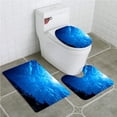 thumbnail image 1 of PUDMAD Amazing Underwater World 3 Piece Bathroom Rugs Set Bath Rug Contour Mat and Toilet Lid Cover, 1 of 2