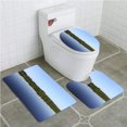 thumbnail image 1 of PUDMAD Amazon River and Rainforest 3 Piece Bathroom Rugs Set Bath Rug Contour Mat and Toilet Lid Cover, 1 of 2