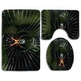 thumbnail image 1 of PUDMAD Amazon Spider 3 Piece Bathroom Rugs Set Bath Rug Contour Mat and Toilet Lid Cover, 1 of 2