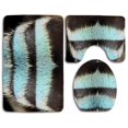 thumbnail image 1 of PUDMAD Amegilla Bee Macro 3 Piece Bathroom Rugs Set Bath Rug Contour Mat and Toilet Lid Cover, 1 of 2