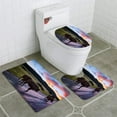 thumbnail image 1 of PUDMAD American Bison 3 Piece Bathroom Rugs Set Bath Rug Contour Mat and Toilet Lid Cover, 1 of 2