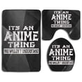 thumbnail image 1 of PUDMAD Anime Thing You Would'nt Understand 3 Piece Bathroom Rugs Set Bath Rug Contour Mat and Toilet Lid Cover, 1 of 2