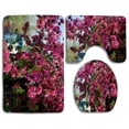 thumbnail image 1 of PUDMAD Apple Blossoms 3 Piece Bathroom Rugs Set Bath Rug Contour Mat and Toilet Lid Cover, 1 of 2