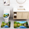 thumbnail image 1 of PUDMAD Arch Bridge in Kromlau Germany3 3 Piece Bathroom Rugs Set Bath Rug Contour Mat and Toilet Lid Cover, 1 of 2