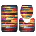thumbnail image 1 of PUDMAD Asnlove and Absorbent 3 Piece Bathroom Rugs Set Bath Rug Contour Mat and Toilet Lid Cover, 1 of 2