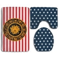 thumbnail image 1 of PUDMAD Astrology 3 Piece Bathroom Rugs Set Bath Rug Contour Mat and Toilet Lid Cover, 1 of 2