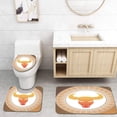 thumbnail image 1 of PUDMAD Astrology Taurus on Abstract Mosaic Earth in Cosmos Power Bull Artsy 3 Piece Bathroom Rugs Set Bath Rug Contour Mat and Toilet Lid Cover, 1 of 2