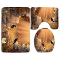 thumbnail image 1 of PUDMAD Autumn Morning Gothic 3 Piece Bathroom Rugs Set Bath Rug Contour Mat and Toilet Lid Cover, 1 of 2