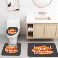 thumbnail image 1 of PUDMAD Autumn New Season Hello September Lettering Hand Drawn Letters 3 Piece Bathroom Rugs Set Bath Rug Contour Mat and Toilet Lid Cover, 1 of 2