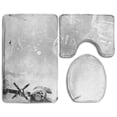 thumbnail image 1 of PUDMAD Aviation Grunge Background 3 Piece Bathroom Rugs Set Bath Rug Contour Mat and Toilet Lid Cover, 1 of 2