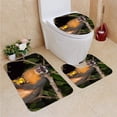 thumbnail image 1 of PUDMAD Azaras Night Monkey 3 Piece Bathroom Rugs Set Bath Rug Contour Mat and Toilet Lid Cover, 1 of 2