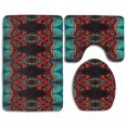 thumbnail image 1 of PUDMAD Aztec Geomexio 3 Piece Bathroom Rugs Set Bath Rug Contour Mat and Toilet Lid Cover, 1 of 2