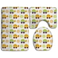 thumbnail image 1 of PUDMAD Baby Cute Turtle 3 Piece Bathroom Rugs Set Bath Rug Contour Mat and Toilet Lid Cover, 1 of 2