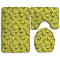 thumbnail image 1 of PUDMAD Bananas 3 Piece Bathroom Rugs Set Bath Rug Contour Mat and Toilet Lid Cover, 1 of 2