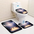 thumbnail image 1 of PUDMAD Basketball Crowded Basketball Arena Just Before Game Starts School Tournament Beige Nacy 3 Piece Bathroom Rugs Set Bath Rug Contour Mat and Toilet Lid Cover, 1 of 2