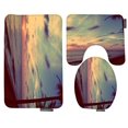 thumbnail image 1 of PUDMAD Bath MatBeach ALM Tree Sea Beach Sunset 3 Piece Bathroom Rugs Set Bath Rug Contour Mat and Toilet Lid Cover, 1 of 2