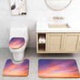 thumbnail image 1 of PUDMAD Beautiful Cloudscape in Morning 3 Piece Bathroom Rugs Set Bath Rug Contour Mat and Toilet Lid Cover, 1 of 2