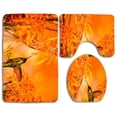 thumbnail image 1 of PUDMAD Beautiful Hummingbird Feeding 3 Piece Bathroom Rugs Set Bath Rug Contour Mat and Toilet Lid Cover, 1 of 2