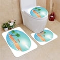 thumbnail image 1 of PUDMAD Beautiful Island Palm Symbol 3 Piece Bathroom Rugs Set Bath Rug Contour Mat and Toilet Lid Cover, 1 of 2