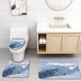 thumbnail image 1 of PUDMAD Beautiful Landscape Snow and fir Trees in Mountains 3 Piece Bathroom Rugs Set Bath Rug Contour Mat and Toilet Lid Cover, 1 of 2