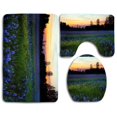 thumbnail image 1 of PUDMAD Beautiful Lavender Flowers Field 3 Piece Bathroom Rugs Set Bath Rug Contour Mat and Toilet Lid Cover, 1 of 2